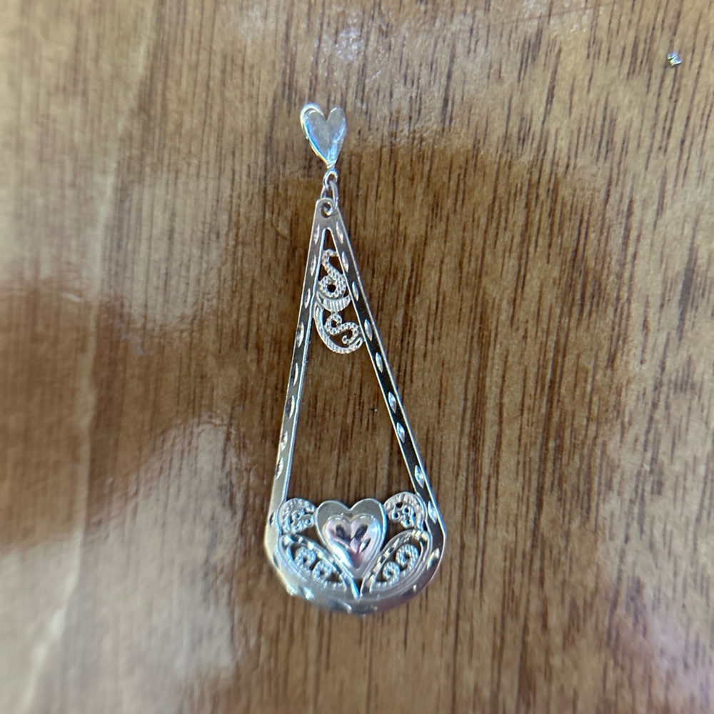 Vintage 14k SOLID GOLD Lavaliere Pendant - Picture 3 of 5